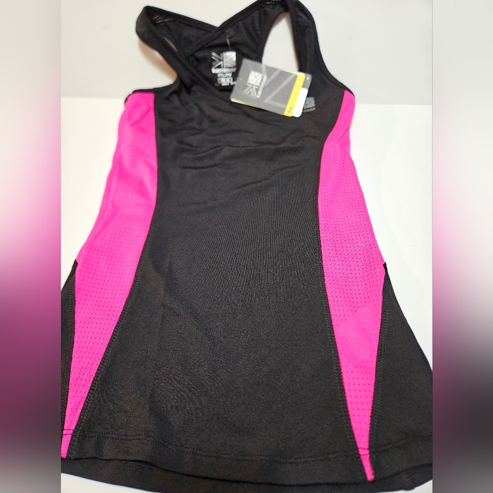 Women's Workout Stretch Tank Top W/Back Shoulder Pocket Size XS #W-353 - Picture 9 of 15